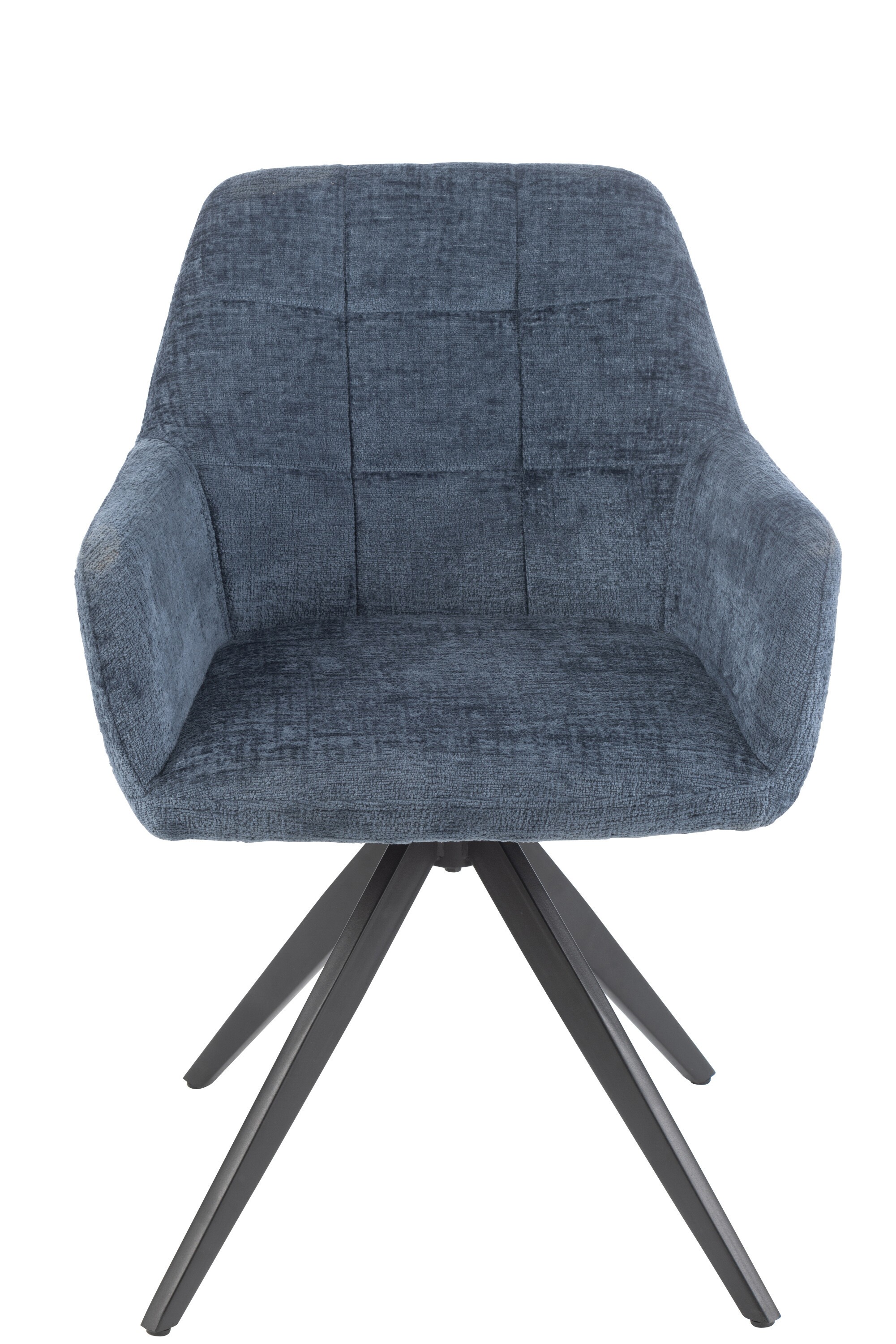 Modrá jídelní židle Louna - 56*58*85 cm J-Line by Jolipa Modrá jídelní židle Louna - 56*58*85 cm J-Line by Jolipa