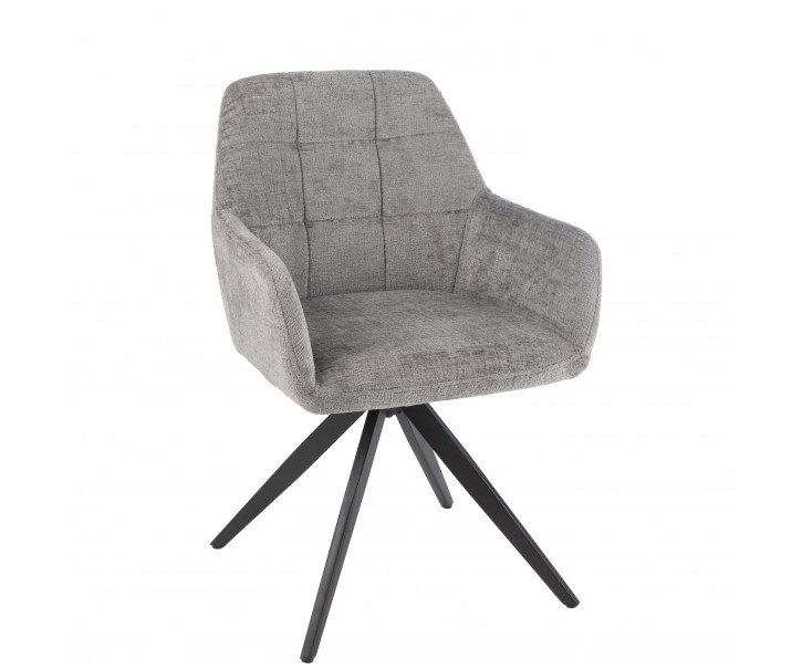 Šedá jídelní židle Louna - 56*58*85 cm J-Line by Jolipa
