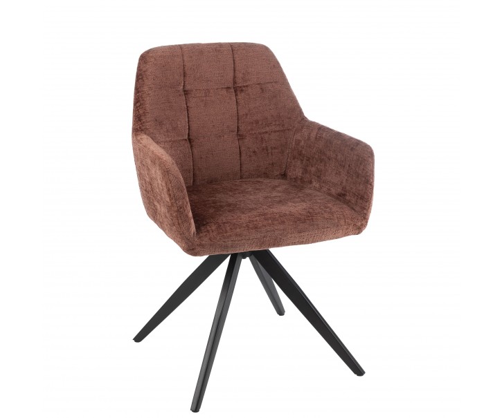 Hnědá jídelní židle Louna - 56*58*85 cm J-Line by Jolipa