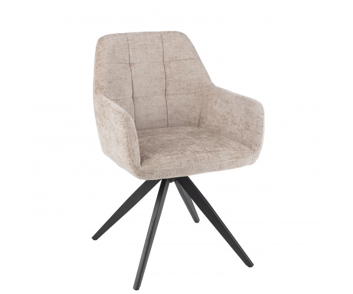 Světle šedá jídelní židle Louna - 56*58*85 cm J-Line by Jolipa