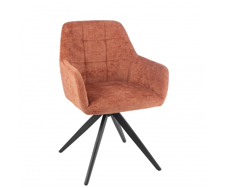 Oranžová jídelní židle Louna - 56*58*85 cm J-Line by Jolipa