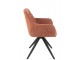 Oranžová jídelní židle Louna - 56*58*85 cm J-Line by Jolipa