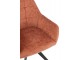 Oranžová jídelní židle Louna - 56*58*85 cm J-Line by Jolipa