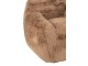 Taupe plyšové křeslo Cuttie - 98*99*75 cm J-Line by Jolipa