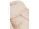 Krémové plyšové křeslo Cuttie - 98*99*75 cm J-Line by Jolipa