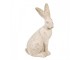 Béžová antik dekorační figurka králík Rabbit - 19*15*35 cm Clayre & Eef