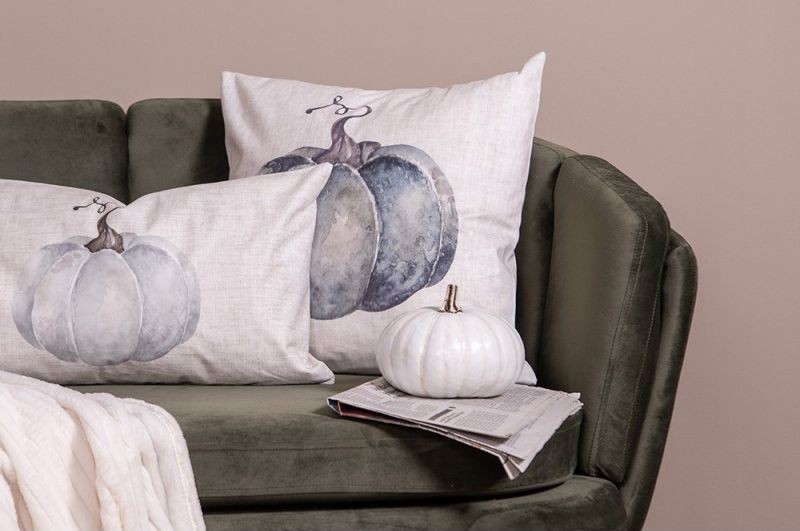 Podzimní dekorace do obývacího pokoje – polštář s dýní Country Style Pumpkin
