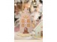 Růžová perníková chaloupka Gingerbread House - 13*13*20 cm Clayre & Eef