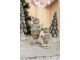 Hnědá vánoční dekorace Perníček Gingerbread s dortíkem - 6*4*11 cm Clayre & Eef
