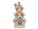 Vánoční perníková chaloupka s Led světýlky Gingerbread House - 24*11*41 cm Clayre & Eef