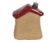 Dekorácia hnedý keramický domček - 7*6*8 cm Clayre & Eef