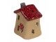 Dekorácia hnedý keramický domček - 7*6*8 cm Clayre & Eef