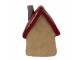 Dekorace hnědý keramický domeček - 12*9*16 cm Clayre & Eef