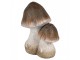 Béžovo-hnědá keramická dekorace houby Mushroom - 10*7*12 cm Clayre & Eef