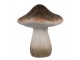Béžovo-hnědá keramická dekorace houba Mushroom - Ø 11*12 cm Clayre & Eef
