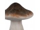 Béžovo-hnědá keramická dekorace houba Mushroom - Ø 11*12 cm Clayre & Eef