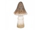 Béžovo-hnědá keramická dekorace houba Mushroom - Ø 12*22 cm Clayre & Eef