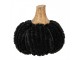 Černá látková dekorace dýně Pumpkin - Ø 9*8 cm Clayre & Eef