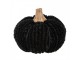 Černá látková dekorace dýně Pumpkin - Ø 12*10 cm Clayre & Eef