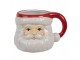 Keramický hrnek hlava Santa - 14*11*9 cm / 400 ml Clayre & Eef