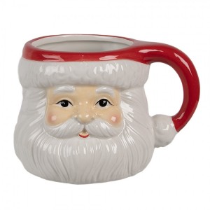 Keramický hrnek hlava Santa - 14*11*9 cm / 400 ml