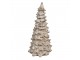 Béžová dekorace vánoční stromek Christmas Tree - Ø 9*18 cm Clayre & Eef