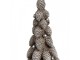Hnědá dekorace vánoční stromek se šiškami Christmas Tree - Ø 7*19 cm Clayre & Eef