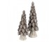 Hnědá dekorace vánoční stromek se šiškami Christmas Tree - Ø 7*19 cm Clayre & Eef