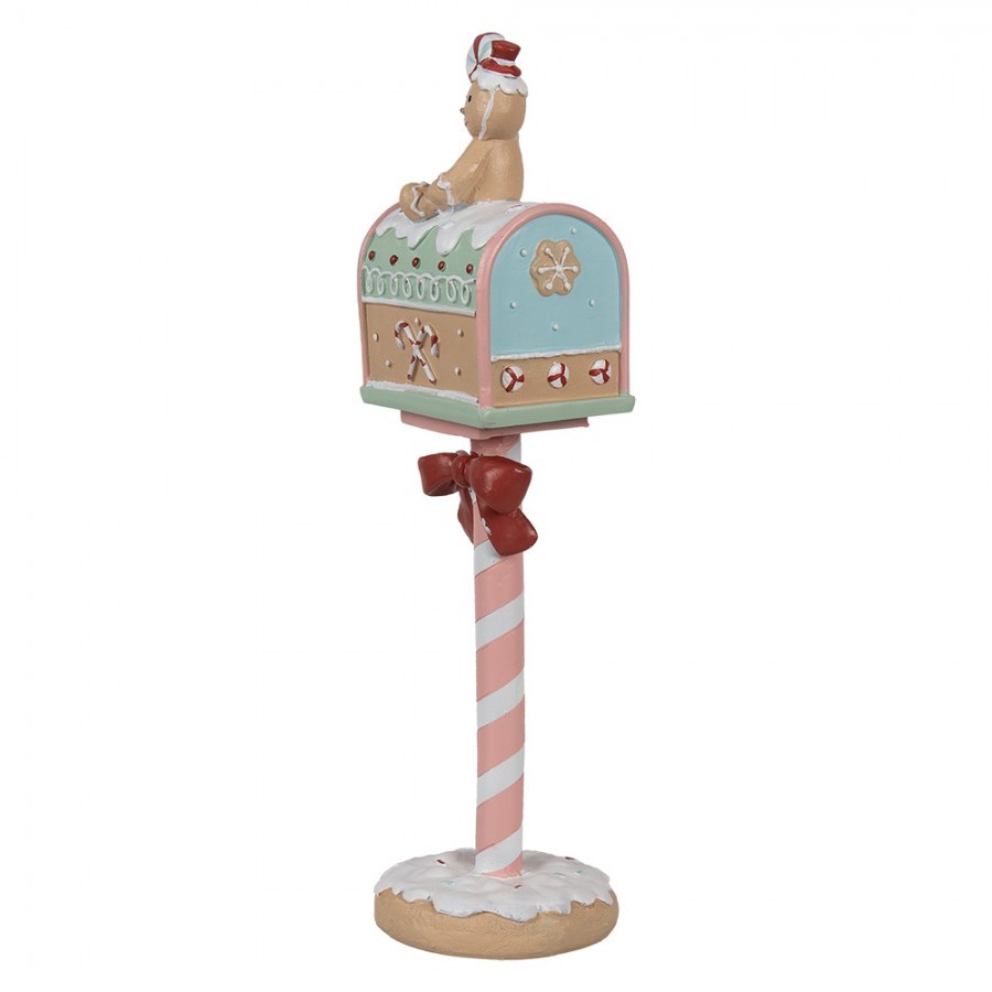 Pastelová vánoční schránka s perníčkem Gingerbread Mailbox