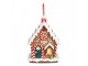Závěsná ozdoba perníková chaloupka Gingerbread House - 7*5*9 cm Clayre & Eef
