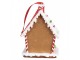 Závěsná ozdoba perníková chaloupka Gingerbread House - 7*5*9 cm Clayre & Eef