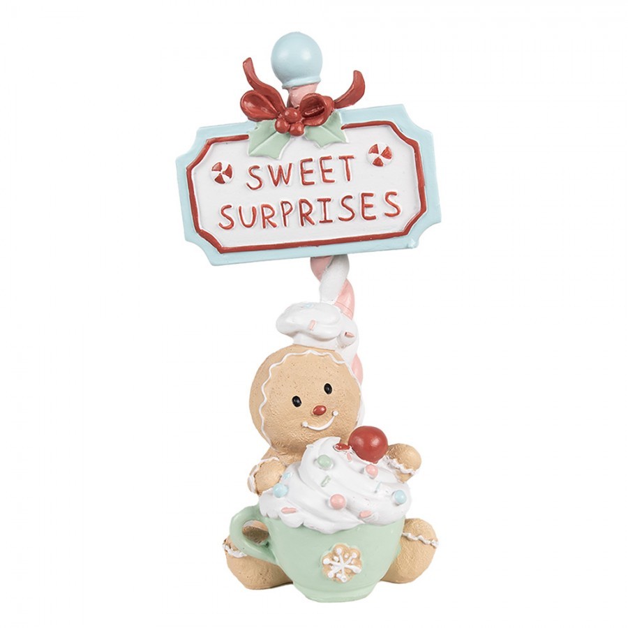 Vánoční dekorace Perníček Gingerbread Sweet Surprises - 13*10*25 cm