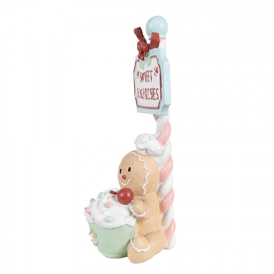 Vánoční dekorace Perníček Gingerbread Sweet Surprises Pastello - 13*10*25 cm Clayre & Eef Vánoční dekorace Perníček Gingerbread Sweet Surprises Pastello - 13*10*25 cm Clayre & Eef