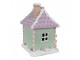 Zeleno-fialová perníková chaloupka Gingerbread House - 17*14*21 cm Clayre & Eef