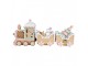 Barevný vánoční perníkový vláček Gingerbread Train - 45*12*19 cm Clayre & Eef