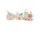 Barevný vánoční perníkový vláček Gingerbread Train - 45*12*19 cm Clayre & Eef