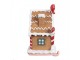 Háček na punčochu perníková chaloupka Gingerbread House - 13*11*18 cm Clayre & Eef