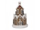 Hnědá svítící perníková chaloupka Gingerbread House - Ø 21*33 cm / 3*AAA Clayre & Eef