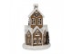 Hnědá svítící perníková chaloupka Gingerbread House - Ø 21*33 cm / 3*AAA Clayre & Eef