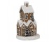 Hnědá svítící perníková chaloupka Gingerbread House - Ø 21*33 cm / 3*AAA Clayre & Eef