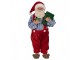 Vánoční dekorace taťka Santa Claus v bačkorkách a laclíkách - 13*10*27 cm Clayre & Eef