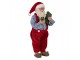 Vánoční dekorace taťka Santa Claus v bačkorkách a laclíkách - 13*10*27 cm Clayre & Eef