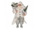 Vánoční dekorace taťka Santa Claus v kabátku s dárky a stromkem - 16*10*27 cm Clayre & Eef