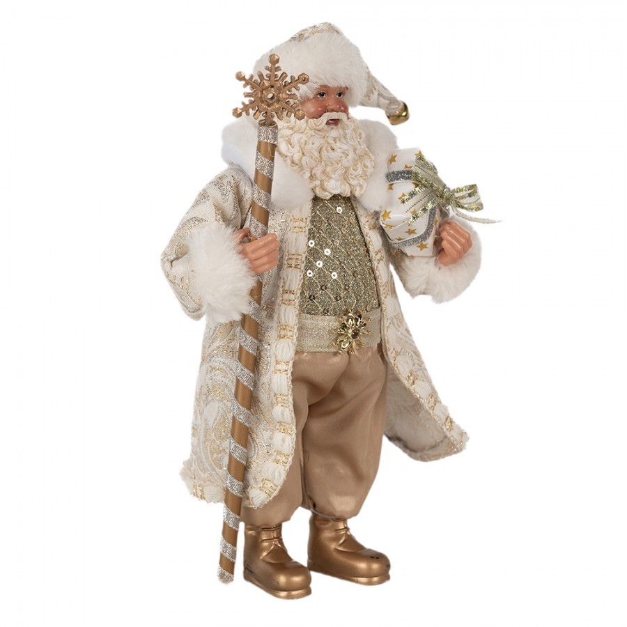 Vánoční dekorace taťka Santa Claus ve zdobeném obleku - 16*10*27 cm Clayre & Eef Vánoční dekorace taťka Santa Claus ve zdobeném obleku - 16*10*27 cm Clayre & Eef