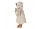 Vánoční dekorace taťka Santa Claus ve zdobeném obleku - 16*10*27 cm Clayre & Eef