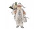 Dekorace Santa ve stříbrném obleku s pytlem dárků - 18*11*28 cm Clayre & Eef