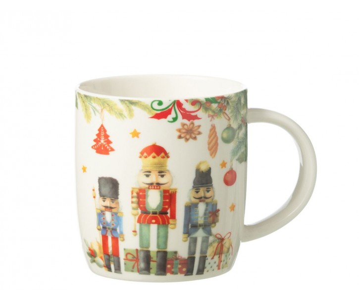 Vánoční hrnek s Louskáčky Chris Nuts v dárkové krabičce - 12*8*9 cm / 350ml J-Line by Jolipa