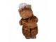 Vánoční dekorace stojící plyšový medvěd v oblečku Teddy Bear - 22*16*43 cm Clayre & Eef