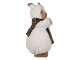 Vánoční dekorace stojící plyšový medvěd v oblečku Teddy Bear - 22*16*40 cm Clayre & Eef