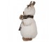Vánoční dekorace stojící plyšový medvěd v oblečku Teddy Bear - 22*16*40 cm Clayre & Eef
